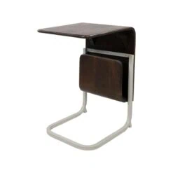 Stella Bijzettafel met houten tijdschriftenhouder 40cm