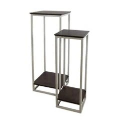 Stella Plantentafel set van 2 Walnoot