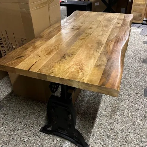 Demi tafel onderstel metaal verstelbaar 150cm MET BLAD (Showroommodel)
