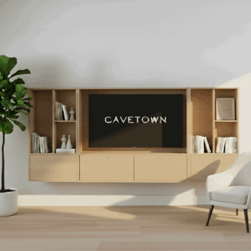 watford cinewall small blond oak