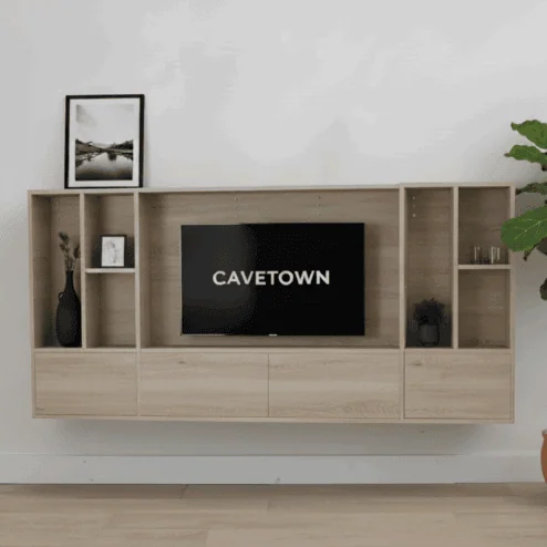 watford cinewall small misty oak