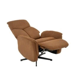 Aarhus Elektrische Relaxfauteuil Cognac suede