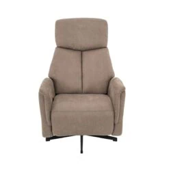 Aarhus Elektrische Relaxfauteuil Taupe suede