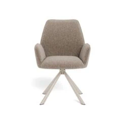 Alice Eetkamerstoel beige met beige onderstel