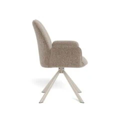 Alice Eetkamerstoel beige met beige onderstel