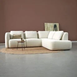 Bank Cloud Ottomane rechts - Raven 22 stof