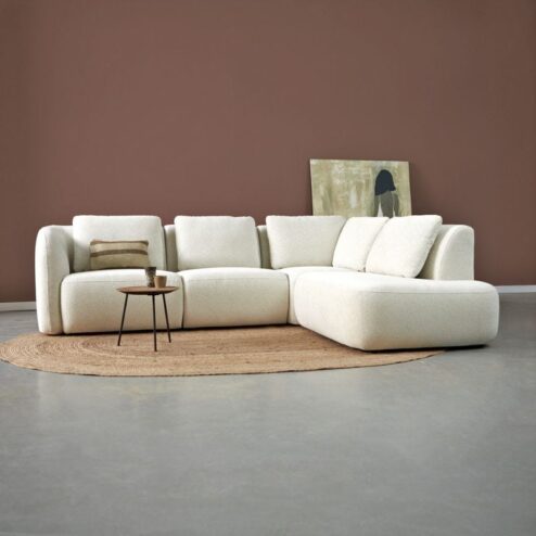 Bank Cloud Ottomane rechts - Raven 22 stof