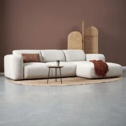Bank Soul Chaise longue rechts - Sole 05 stof