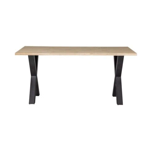 Combi-tablo Boomstamtafel eiken X-poot 180 cm