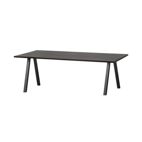 Combi-tablo Eettafel eiken Blacknight 4-poots 160 cm