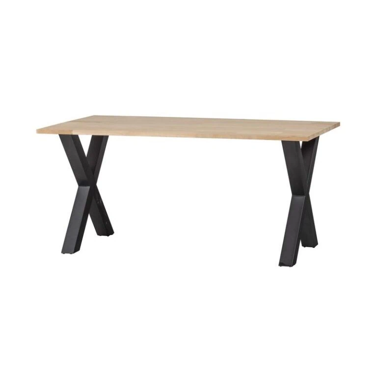 Combi-tablo Eettafel eiken X-poot 160 cm