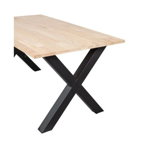 Combi-tablo Eettafel eiken X-poot 160 cm