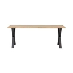 Combi-tablo Eettafel eiken X-poot 200 cm