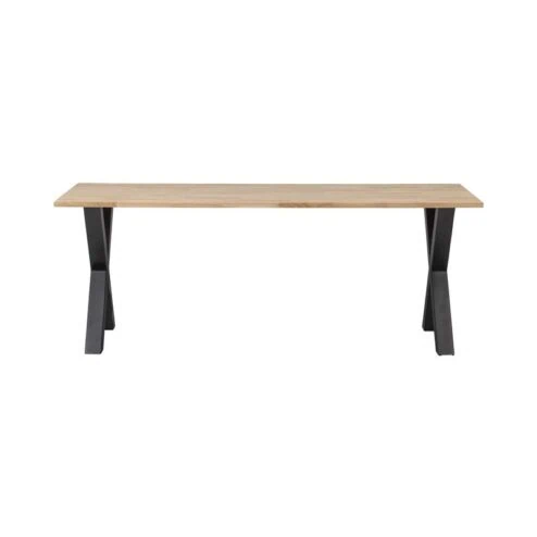 Combi-tablo Eettafel eiken X-poot 200 cm