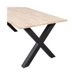 Combi-tablo Eettafel eiken X-poot 200 cm