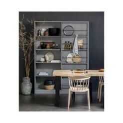 Combi-tablo Eettafel mango visgraat 4-poots 180 cm