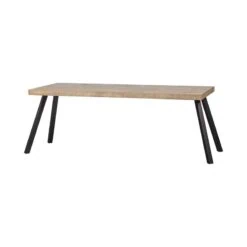 Combi-tablo Eettafel mango visgraat 4-poots 200 cm