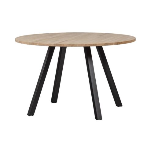 Combi-tablo Eettafel rond eiken 4-poots 120 cm