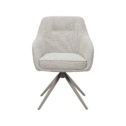 Eetkamerstoel Akira Naturel Boucle met Taupe poot