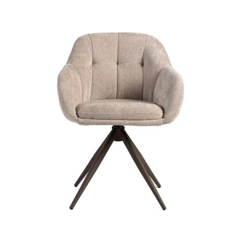 Eetkamerstoel Esma Clay met Brons poot