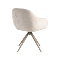 Eetkamerstoel Esma Naturel met Taupe poot