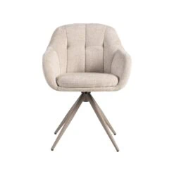 Eetkamerstoel Esma Naturel met Taupe poot