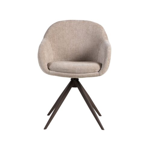 Eetkamerstoel Fiby Clay met Brons poot