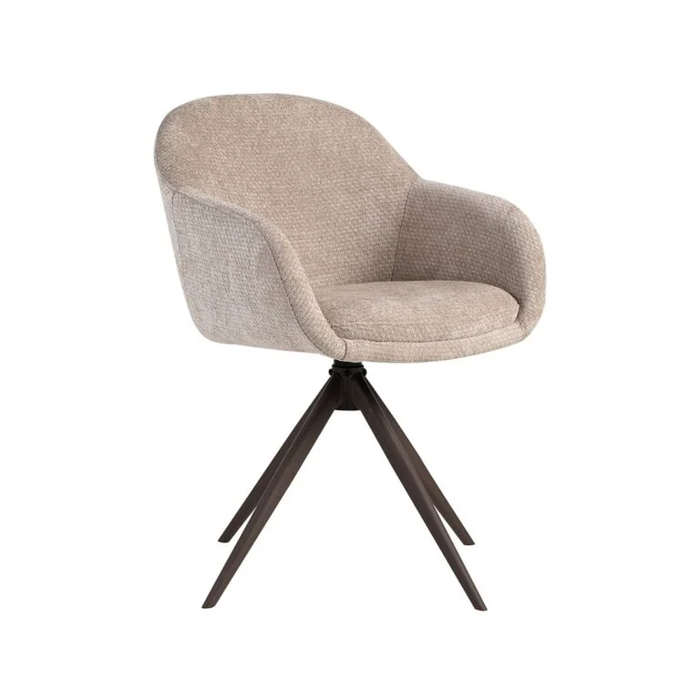 Eetkamerstoel Fiby Clay met Brons poot