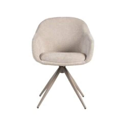 Eetkamerstoel Fiby Naturel met Taupe poot