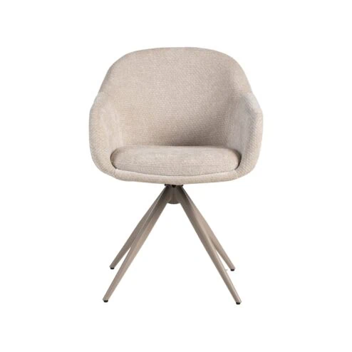 Eetkamerstoel Fiby Naturel met Taupe poot