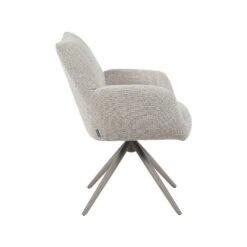 Eetkamerstoel Padua Naturel Boucle met Taupe poot