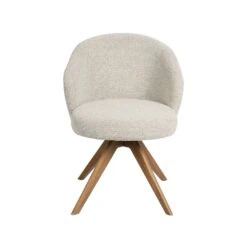 Eetkamerstoel Sabi Naturel Boucle met Naturel poot