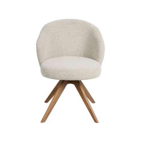 Eetkamerstoel Sabi Naturel Boucle met Naturel poot