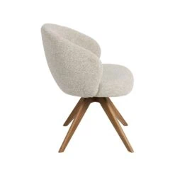 Eetkamerstoel Sabi Naturel Boucle met Naturel poot