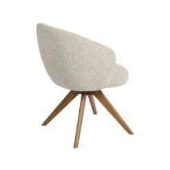 Eetkamerstoel Sabi Naturel Boucle met Naturel poot