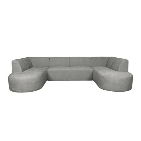 Espen U-Bank Stone stof