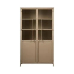 Exhibit Vitrinekast metaal khaki 99 cm