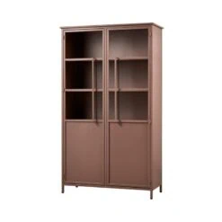 Exhibit Vitrinekast metaal tan 99 cm