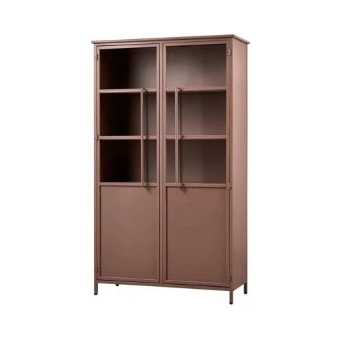 Exhibit Vitrinekast metaal tan 99 cm