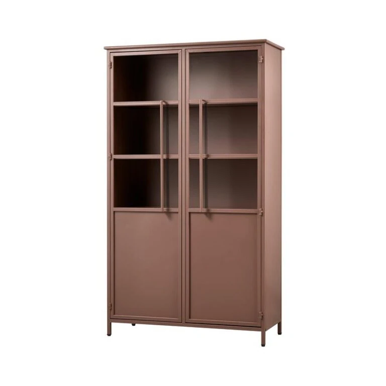 Exhibit Vitrinekast metaal tan 99 cm