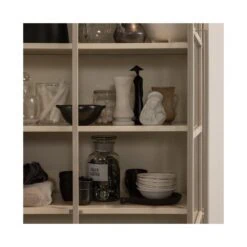 Exhibit XL 2-deurs Vitrinekast metaal zand 99 cm