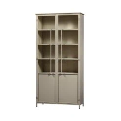 Exhibit XL 2-deurs Vitrinekast metaal zand 99 cm
