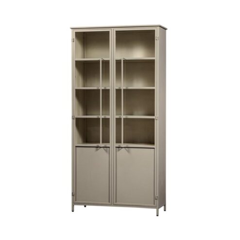 Exhibit XL 2-deurs Vitrinekast metaal zand 99 cm
