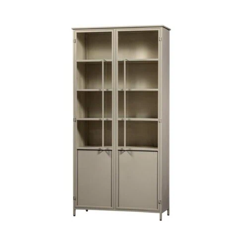 Exhibit XL 2-deurs Vitrinekast metaal zand 99 cm