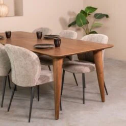 Fly Eetkamertafel Naturel mangohout 220 cm