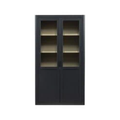 Gunnar Buffetkast grenen matzwart 120 cm