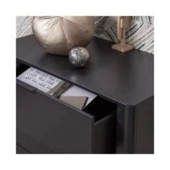 Gunnar Ladekast grenen matzwart 94 cm