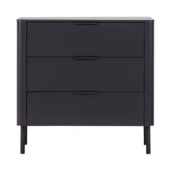 Gunnar Ladekast grenen matzwart 94 cm