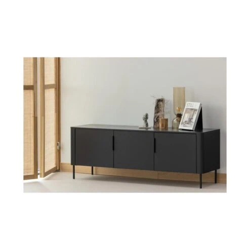 Gunnar Tv meubel grenen matzwart 154 cm