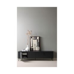 Gunnar Tv meubel grenen matzwart 200 cm